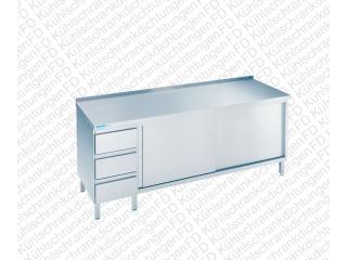 Edelstahl Arbeitsschrank