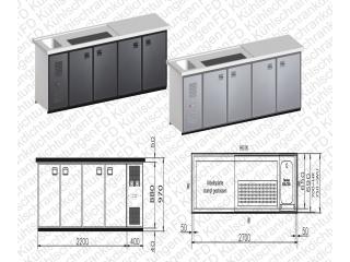 MAXIMAX-Komplett-Kühltheke 2.700 mm