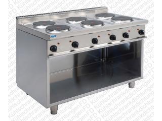 6 Elektrokochplatten